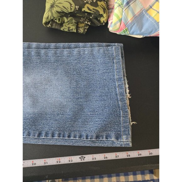 No Boundaries Juniors Low Rise Denim Blue Jeans Size 13 Eyelet Belt Y2K Punk - Picture 9 of 12